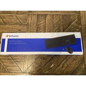 Verbatim Corporation 70724 Wireless Keyboard And Mouse 2.4Ghz-Ambidextrous-Plug